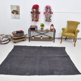 Patchy handmade hemp rug, 164x204cm