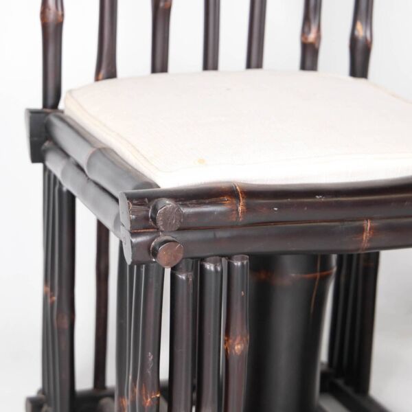 Paire de chaises en bambou