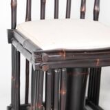 Pair of bamboo chairs
