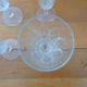 6 flutes champagne cut glass