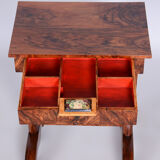 Biedermeier side table, restored, walnut, austria, 1820s