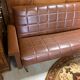 Set sofa daybed and armchair skaï vintage year 50