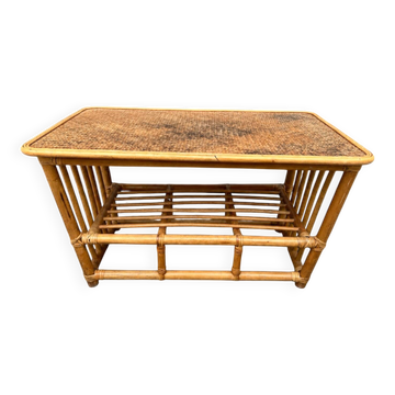 Wicker coffee table