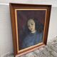 Oil portrait of young woman by Jean Hynderick