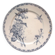Terre de Fer dessert plate, Carmen de Sarreguemines: Flowers & Dragonfly, N5