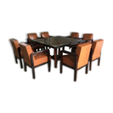 table and its 8 Art Deco chairs