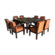 Table et ses 8 fauteuils art déco