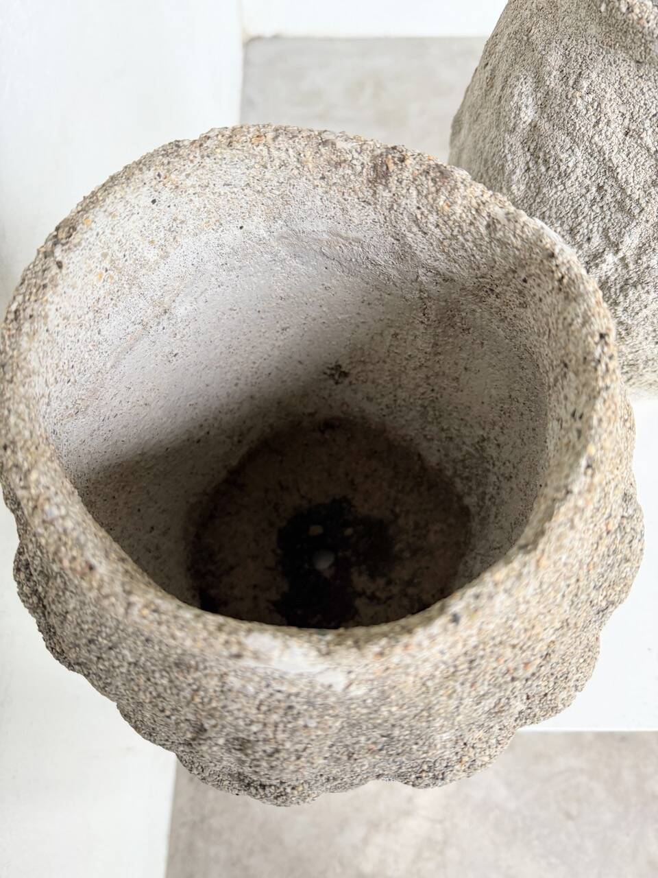 Pair of cement planters, 1900