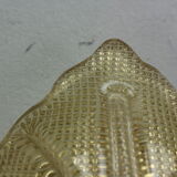 Set of 2 swedish leaf shaped wall sconces Fritz Kurz  for Orrefors, 1960s