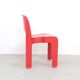 Joe Colombo red universale chairs for Kartell, 1960s