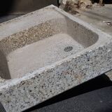Evier ancien ciment granité