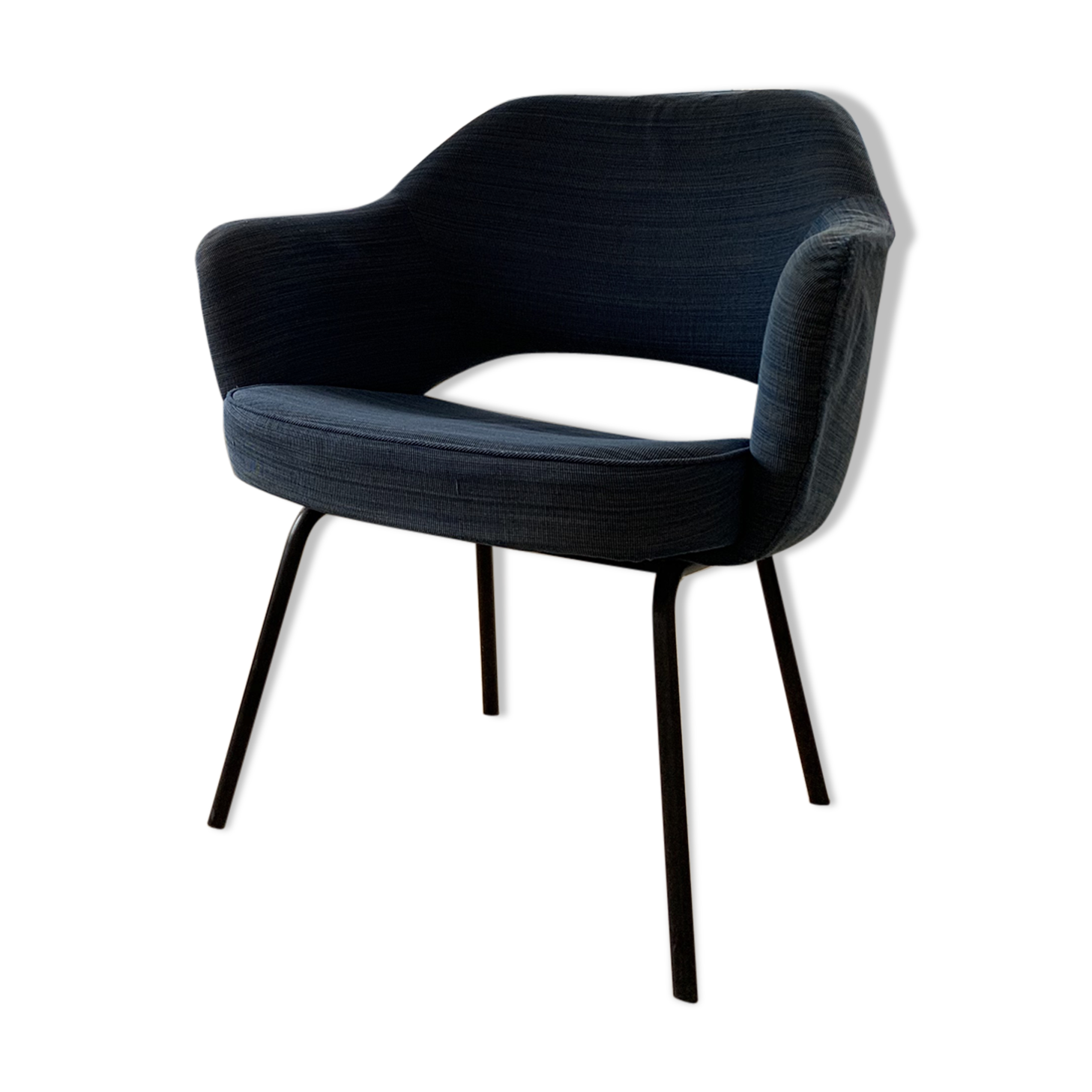 Blue armchair in the 1970s