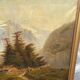 Oil on canvas "mountain landscape" signed L. Reignier 1888