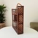 Vintage bamboo and rattan wall shelf from the 70s