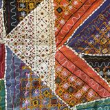 Oriental tablecloth with mirror and embroidery