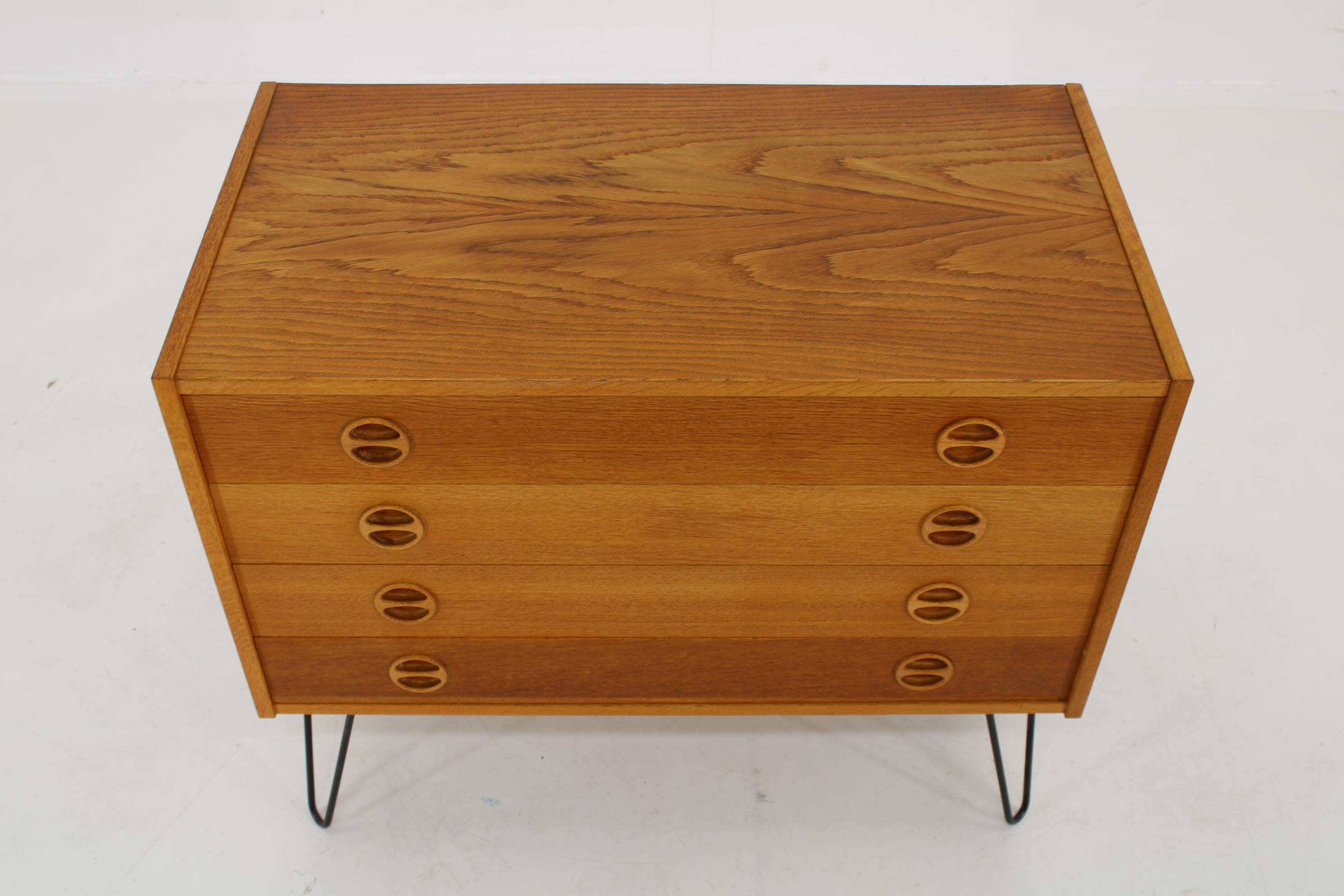 Commode à tiroirs en chêne recyclé des années 1960, Danemark