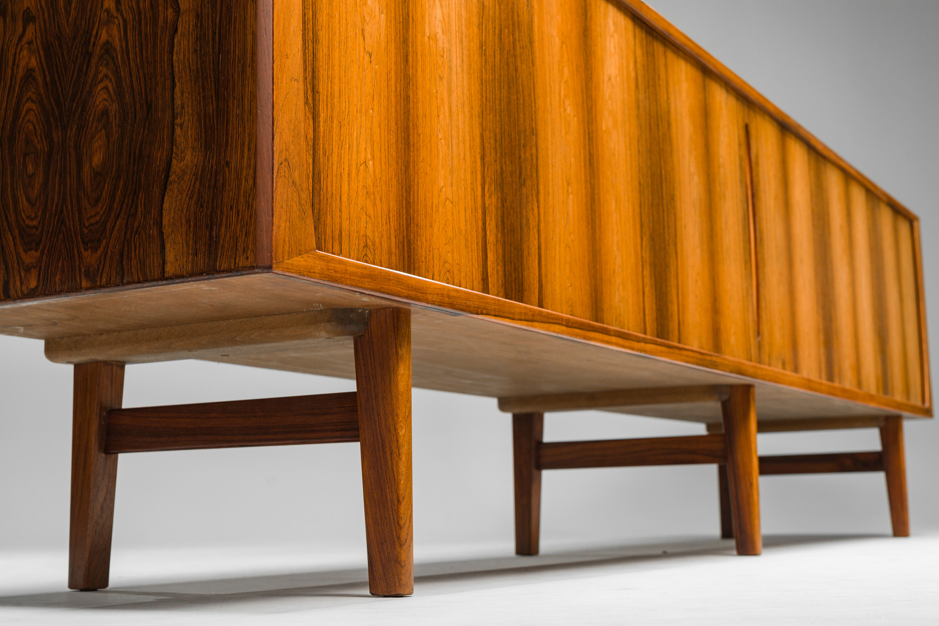 Large Rosewood Sideboard by Henning Kjaernulf for Bruno Hansen, 1950s