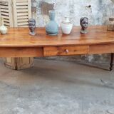 Table de ferme en merisier