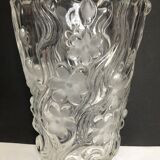 Vintage molded glass vase