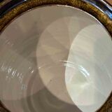 Enameled stoneware pot with lid