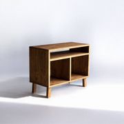 Meuble Vinyle en bois massif, rangement pour disques vinyles