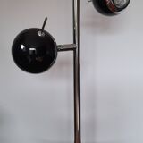 Lampe vintage noire et chrome eyeball Seylumiere modèle Hary