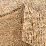 Brown and beige wool oushak rug 286x181cm