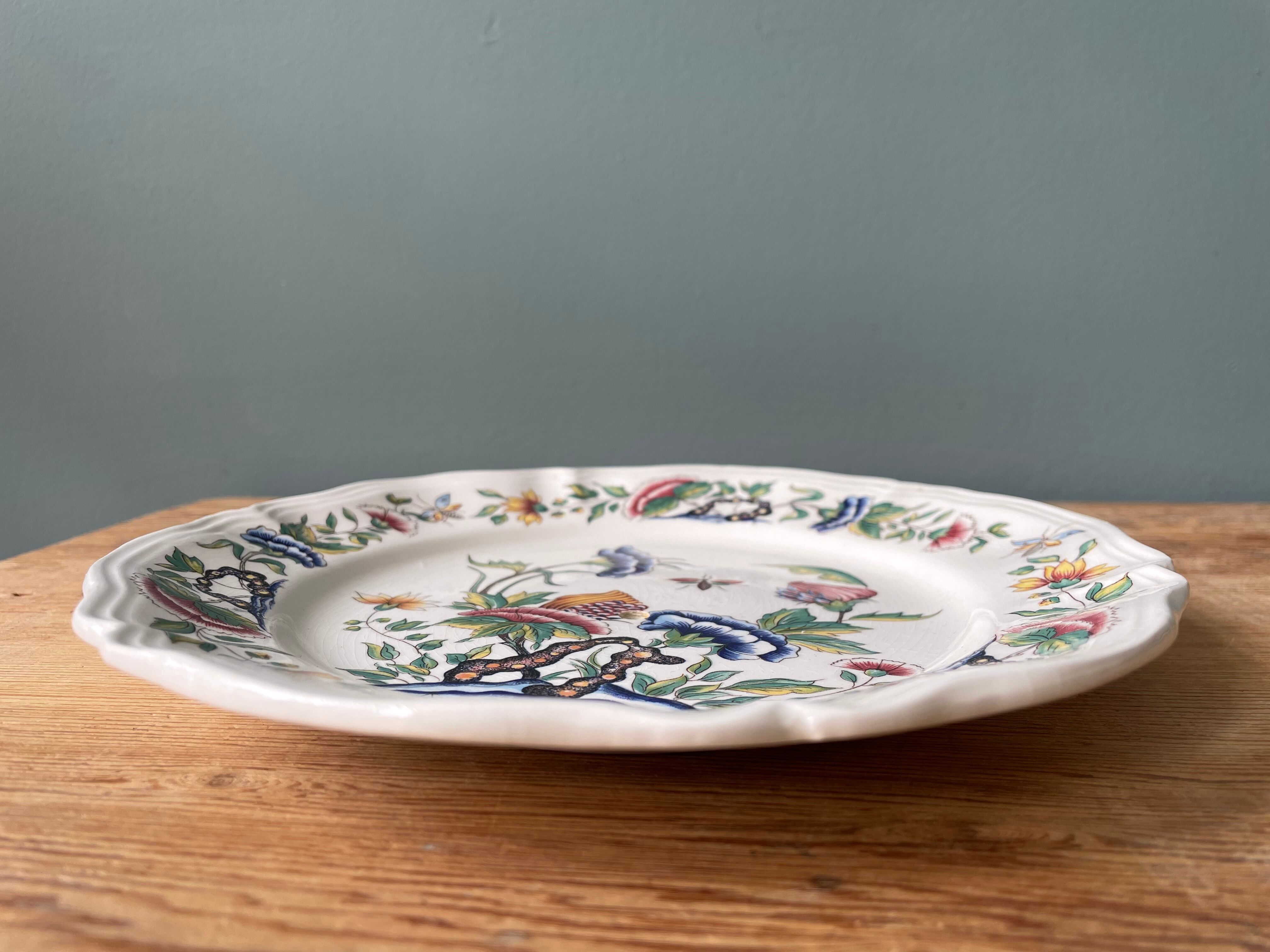 Assiette décorative Rouen Sarreguemines France