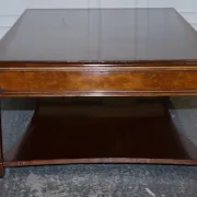 Large Georgian Coffee Table in Walnut Burr by Brights of Nettlebed London