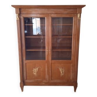 Bibliothèque vitrée de style Empire