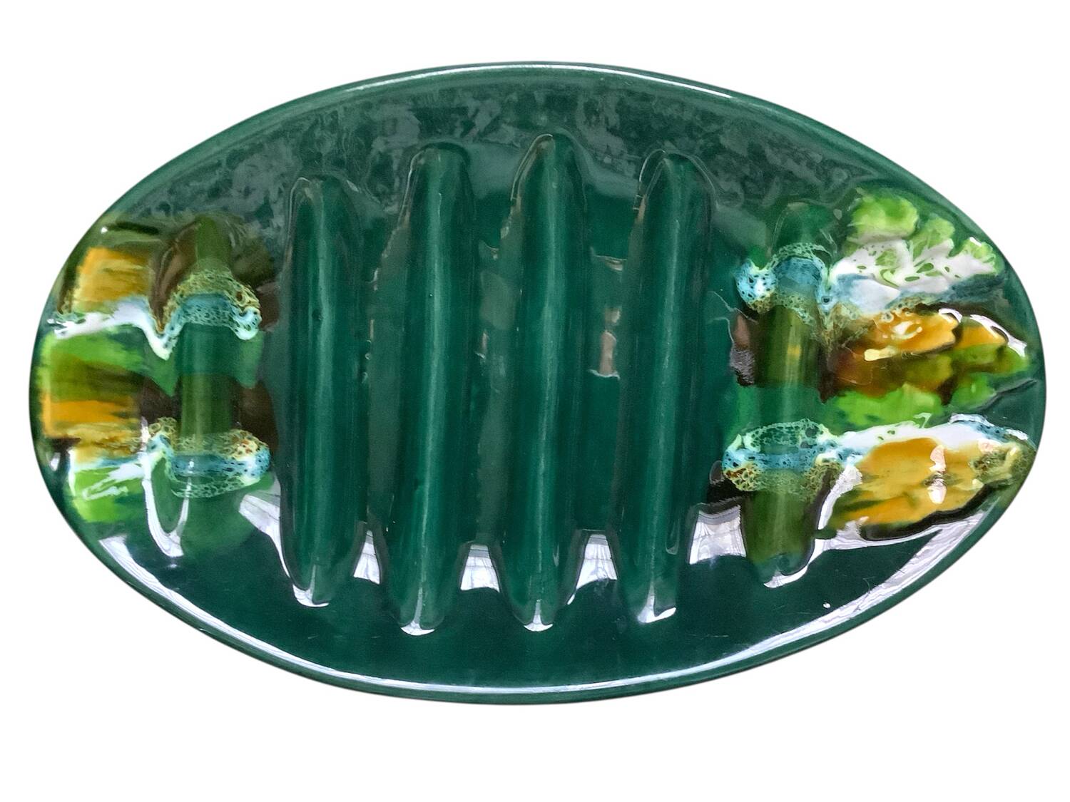Asparagus set signed Betettabarnoin Vallauris, 60s-70s