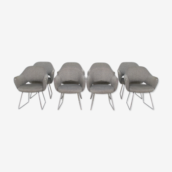 8 armchairs knoll international 60's Eero Saarinen