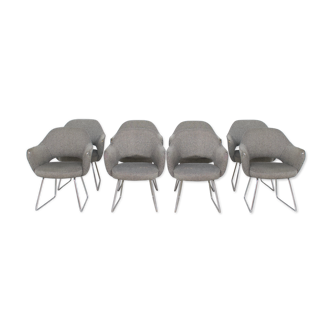 8 armchairs knoll international 60's Eero Saarinen