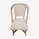 Set of two gray bistro chairs