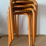 Set of 4 workshop stools