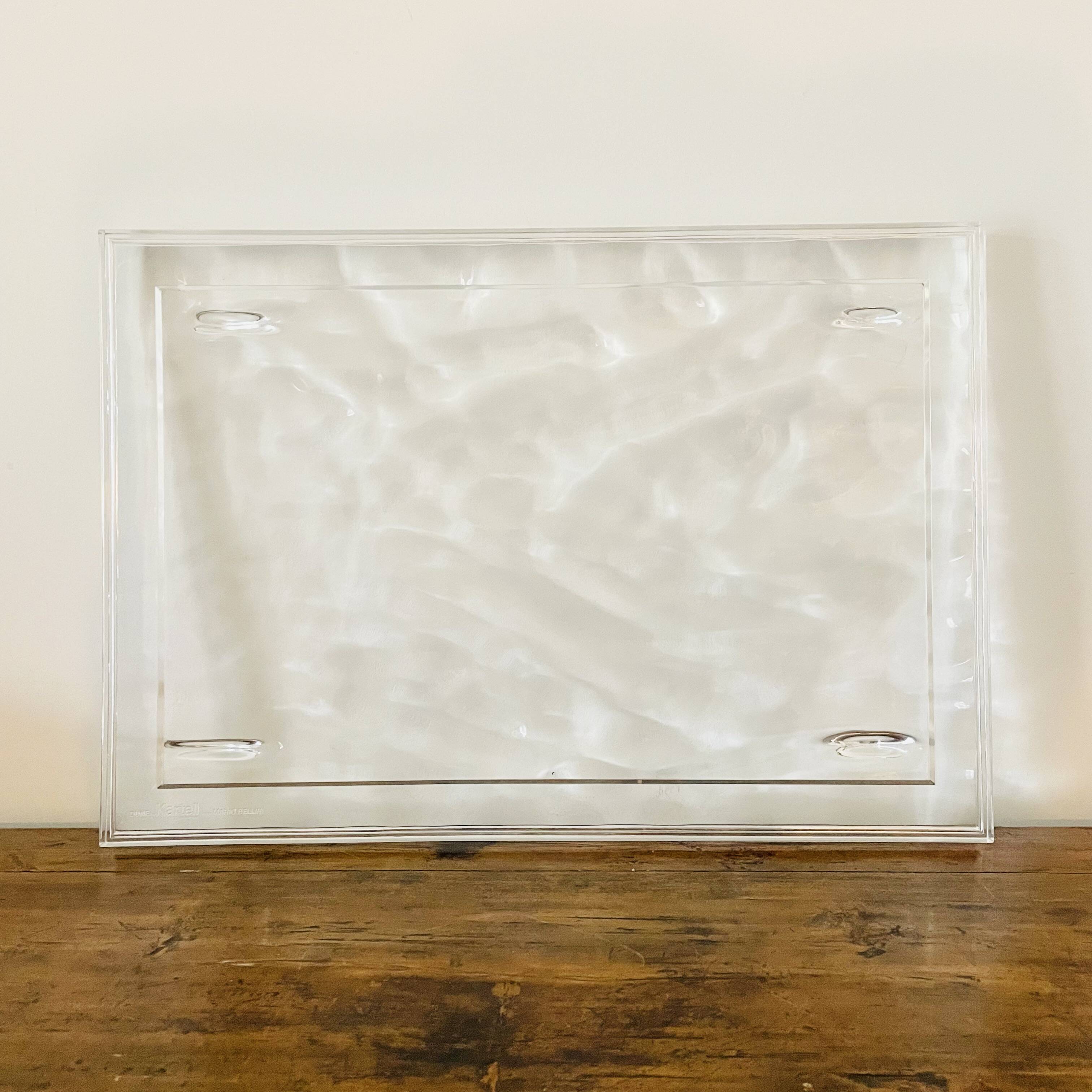 Serving tray dune big by kartell design mario bellini made in italy