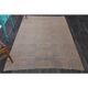1970s Vintage Turkish Oushak Handmade Wool Cotton Purple Area Rug 168x268