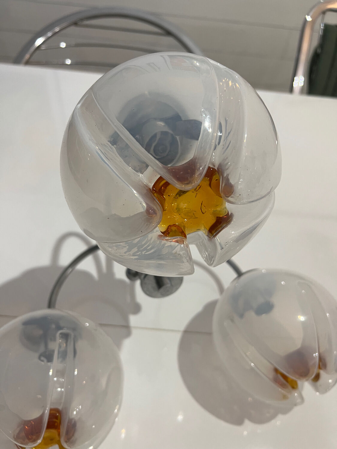 Vintage chandelier 70's mazzega