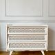 Vintage rattan chest of drawers