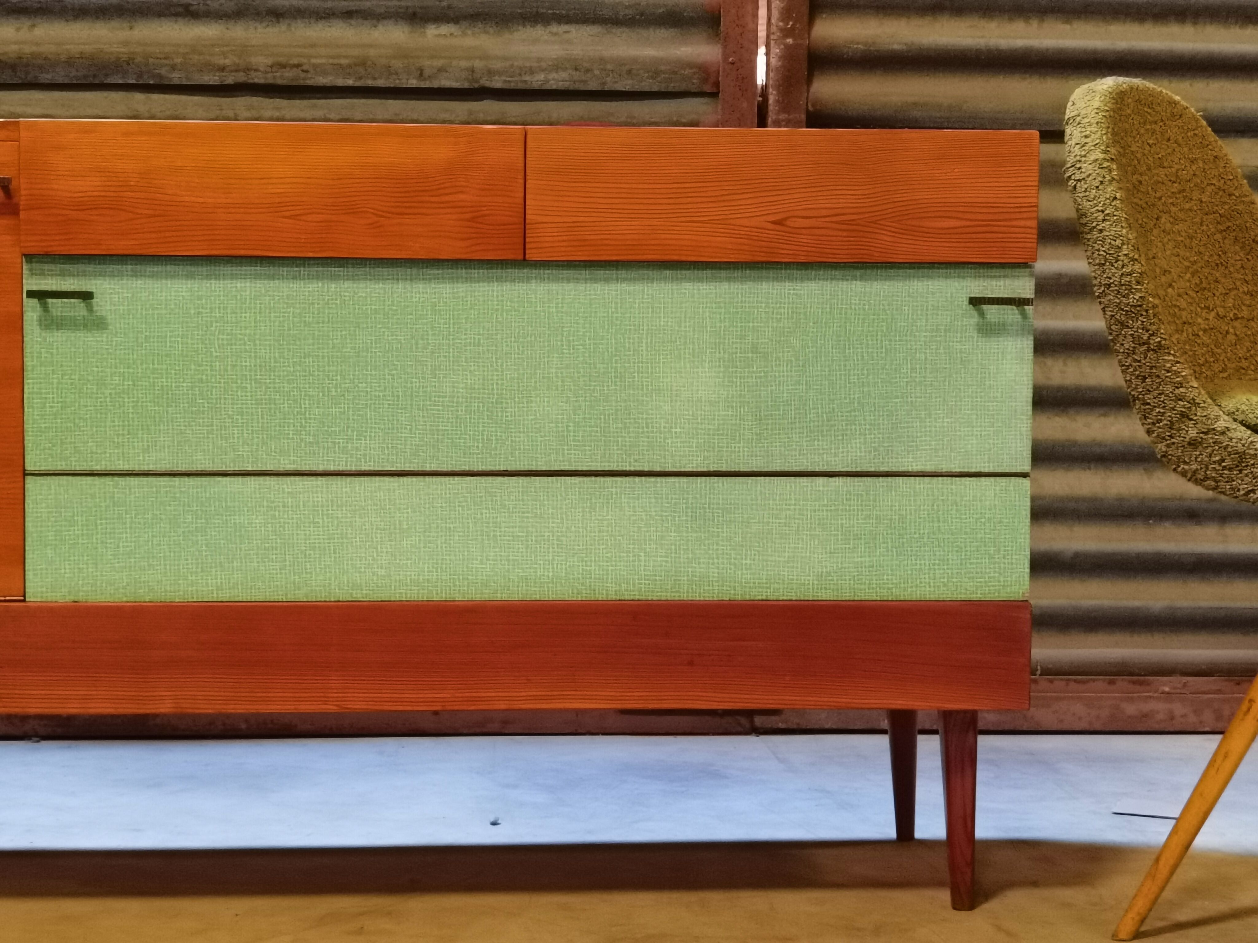 Czech wood and formica sideboard