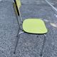 Lot de 5 chaises formica jaune 1960