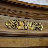 Vintage Bookcase with Brass, 1930s