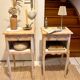 Wooden bedside table