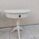 Pair of vintage cracked wood bedside tables from the 70s