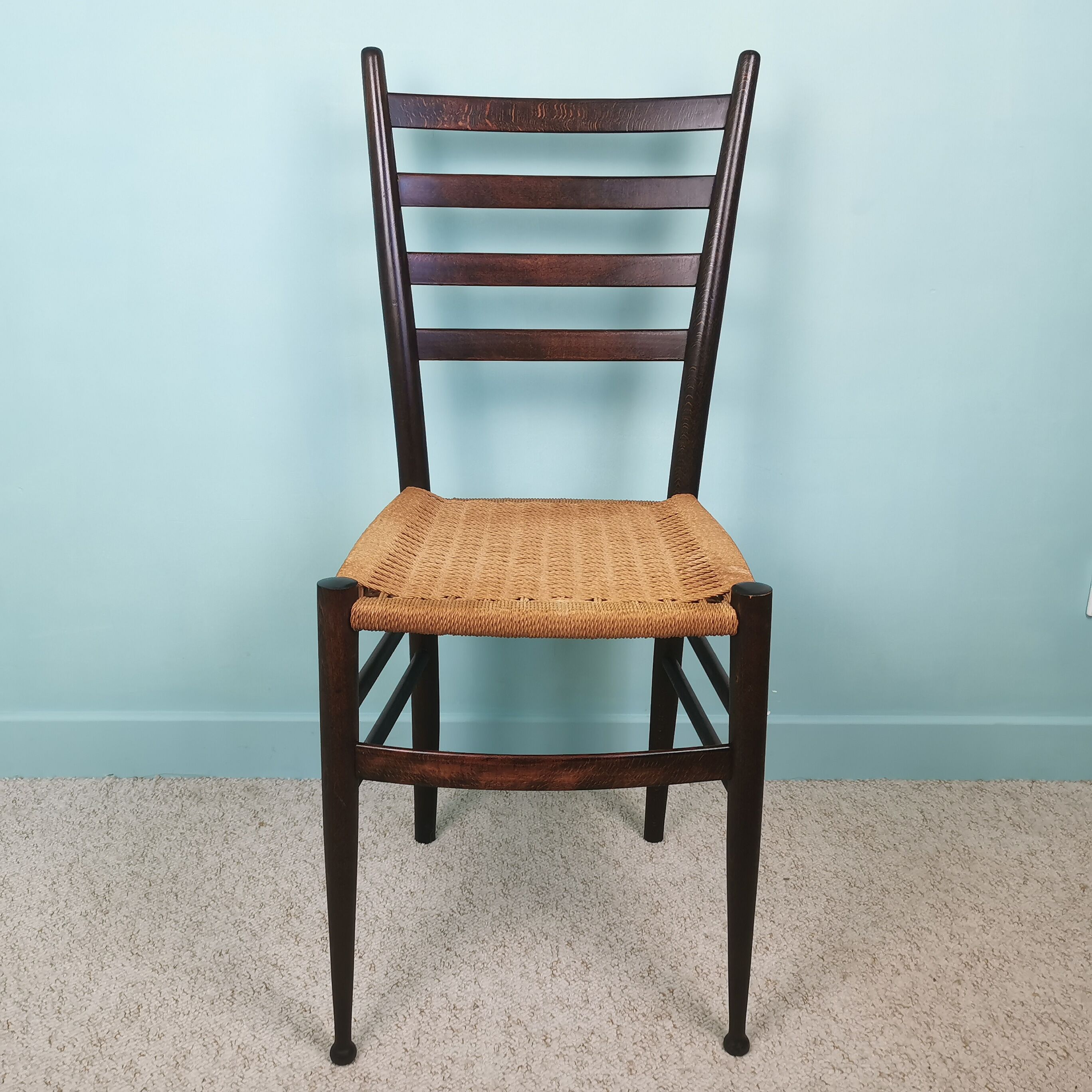 Wooden and rope chair