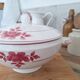 Badonviller pink soup tureen