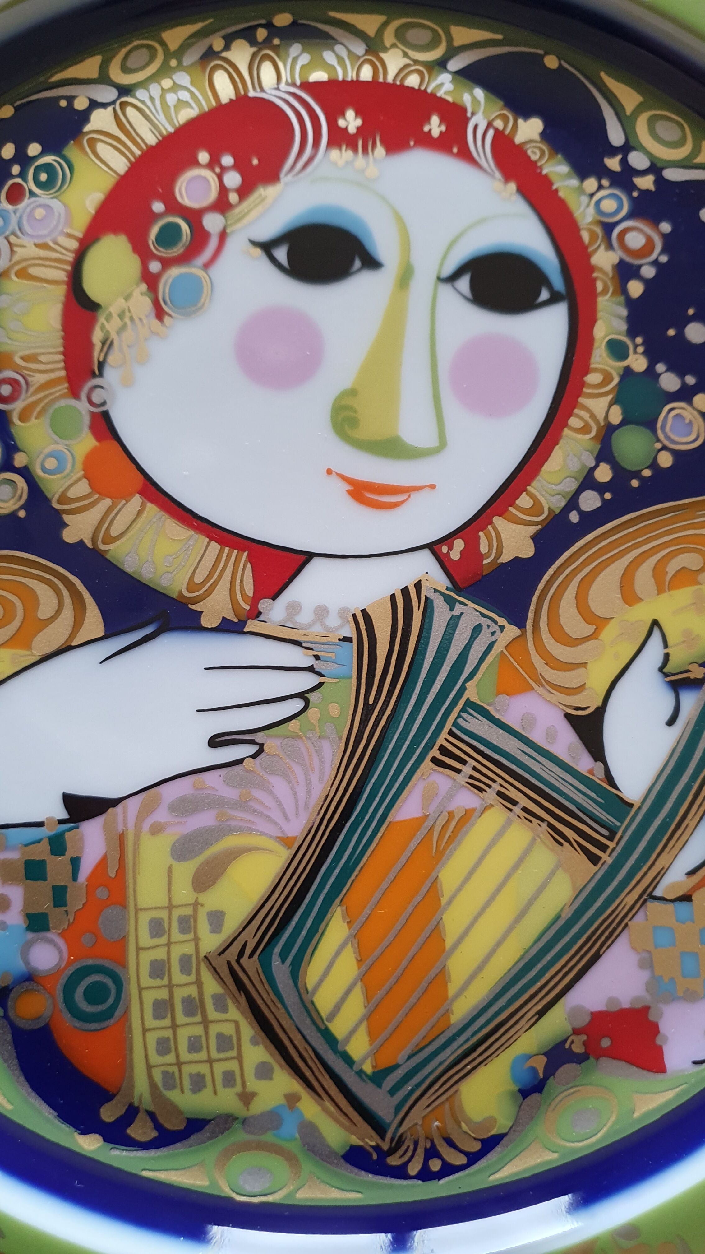 Decorative plate Rosenthal design Bjorn Wiinblad 1978