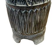 Polychrome terracotta vase decorated with antelopes, 20th century