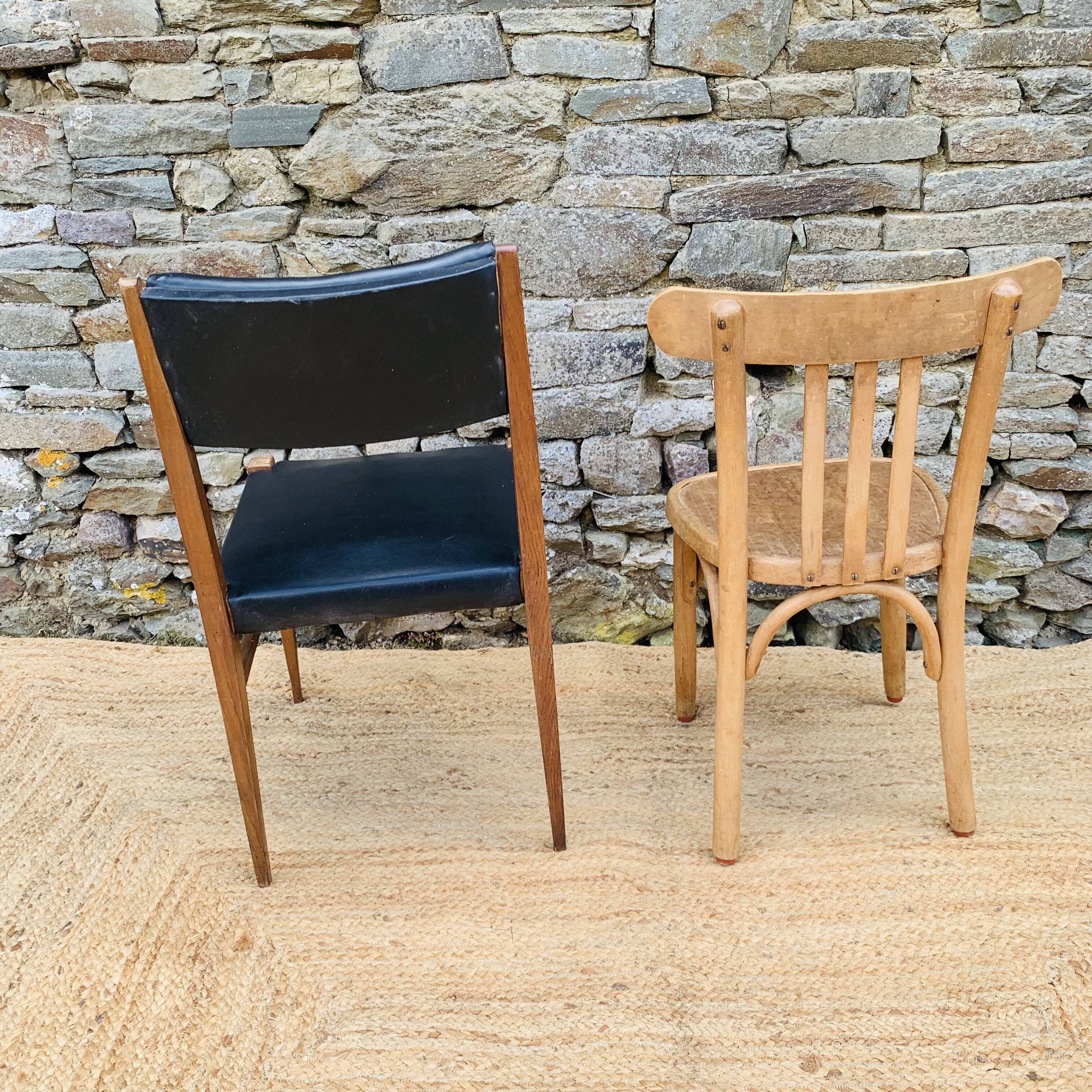 Mismatched pair of chairs