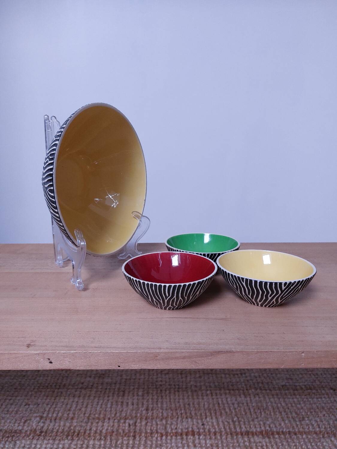 Vintage zebra ceramic from the 60s/70s